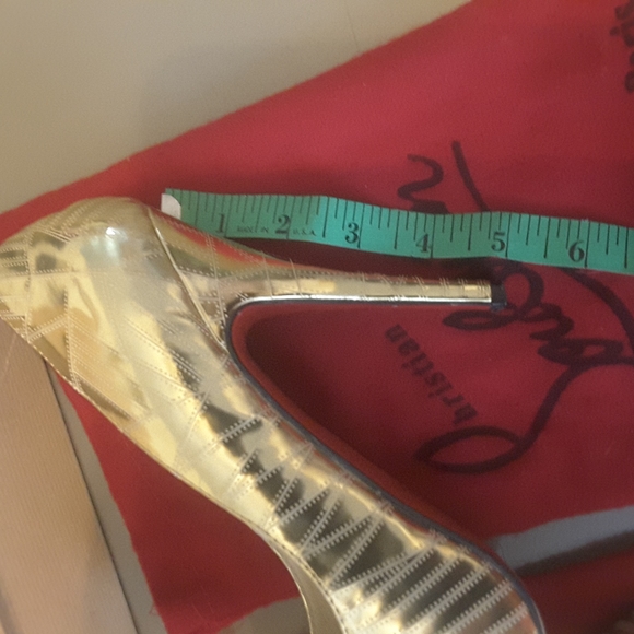 Christian LouBoutin Gold Shoes - Picture 10 of 10